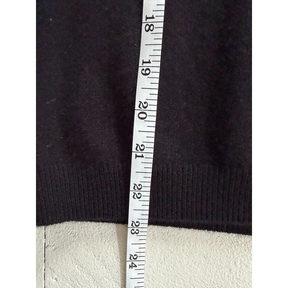 Quince Mongolian Cashmere Tee Short Sleeve Black Women's Large - Picture 8 of 8